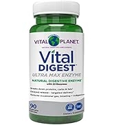 Vital Planet – Vital Digest Natural Digestive Enzyme Supports The Breakdown of Proteins, Fats, an...